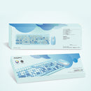 MOFII Honey Plus Colorful Wireless Keyboard and Mouse Set( Blue Mixture)