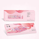MOFII Honey Plus Colorful Wireless Keyboard and Mouse Set(Pink Mixture)