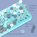 MOFII Honey Plus Colorful Wireless Keyboard and Mouse Set( Blue Mixture)