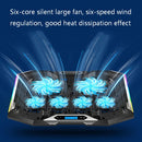 ICE COOREL K9 USB Power Supply Notebook Mute Radiator RGB Laptop Radiator Bracket(Dazzling Red)