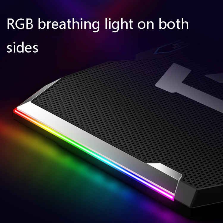 ICE COOREL K9 USB Power Supply Notebook Mute Radiator RGB Laptop Radiator Bracket(Ice Blue )