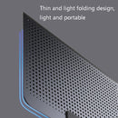 ICE COOREL Laptop Aluminum Alloy Radiator Fan Silent Notebook Cooling Bracket, Colour: Six-Fan Space Silver