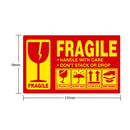 Caution Warning Packaging Transportation Sticker Label Fragile Stickers, Size: 127x76mm(A-310)