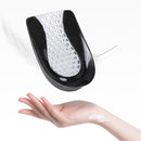 3 Pairs Honeycomb Heel Pad Plantar Fascia Pad Soft Sports Shock Absorption Insole(Black)