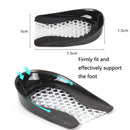 3 Pairs Honeycomb Heel Pad Plantar Fascia Pad Soft Sports Shock Absorption Insole(Black)
