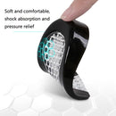 3 Pairs Honeycomb Heel Pad Plantar Fascia Pad Soft Sports Shock Absorption Insole(Black)