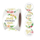 5 PCS Roll Floral Thank You Stickers Wedding Party Decoration Stickers, Size: 3.8cm / 1.5 Inch(A-134-38mm)