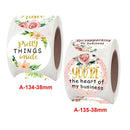 5 PCS Roll Floral Thank You Stickers Wedding Party Decoration Stickers, Size: 3.8cm / 1.5 Inch(A-134-38mm)