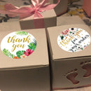 5 PCS Roll Floral Thank You Stickers Wedding Party Decoration Stickers, Size: 3.8cm / 1.5 Inch(A-134-38mm)