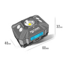 Warsun W07 LED Induction Strong Headlight Outdoor Rechargeable Night Fishing Flashlight(Gray)