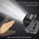 Warsun W07 LED Induction Strong Headlight Outdoor Rechargeable Night Fishing Flashlight(Gray)
