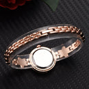 Lvpai P866 Diamond Five-Pointed Star Bracelet Watch Ladies Alloy Quartz Watches(Silver White)