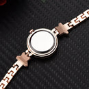 Lvpai P866 Diamond Five-Pointed Star Bracelet Watch Ladies Alloy Quartz Watches(Silver White)