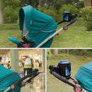 J4035 Stroller Cup Rapid Fixed Stroller Bottle Frame ABS Stroller Water Cup Rack(Black)