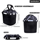 Outdoor Bicycle Front Bag Pet Basket Simple Assembly Foldable Riding Bag(Black)