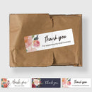 10 PCS Thank You Flower Sticker Gift Wrap Sealing Sticker, Size: 1x3 Inch(A-415)