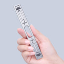 Oatsbasf K01 Adjustable Desktop Heightening Base Aluminum Alloy Radiator Folding Laptop Stand(Silver)