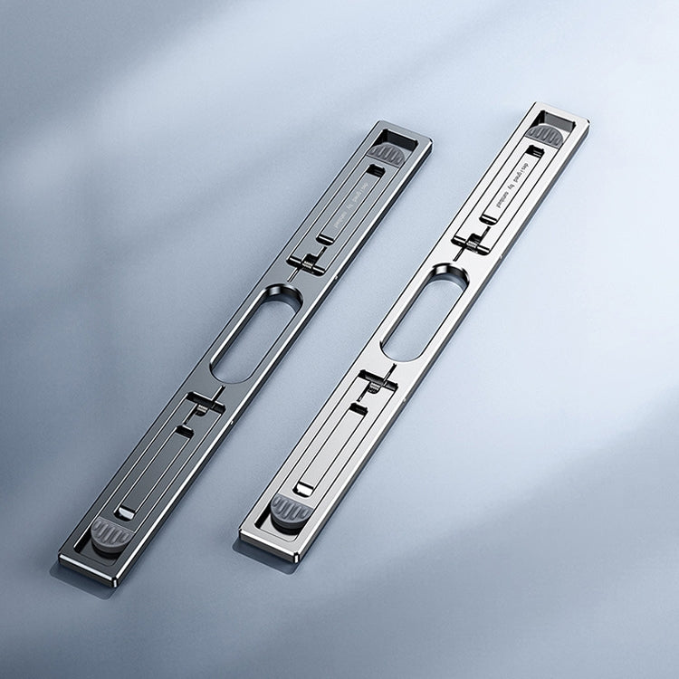 Oatsbasf K01 Adjustable Desktop Heightening Base Aluminum Alloy Radiator Folding Laptop Stand(Gray)