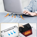 Oatsbasf K01 Adjustable Desktop Heightening Base Aluminum Alloy Radiator Folding Laptop Stand(Silver)