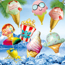 10 PCS 5050 Large Ice Cream Aluminum Balloon Children Birthday Party Atmosphere Decorative Balloon, Specification: Gradient Rainbow Ice Cream