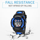 SYNOKE 9802 Children Sports Waterproof Digital Watch(Black Blue)