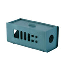 XM009 Plastic Plug-In Electric Wire Storage Box Power Board Wire Clip Box Charger Storage Finishing Box(Blue)
