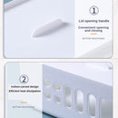 XM009 Plastic Plug-In Electric Wire Storage Box Power Board Wire Clip Box Charger Storage Finishing Box(White+Yellow Cover)