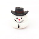 10 PCS Christmas Gift Prom Party Finger Light Glowing Ring Toy(Snowman)