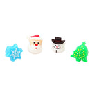 10 PCS Christmas Gift Prom Party Finger Light Glowing Ring Toy(Snowflake)