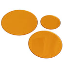 3 In 1 Beauty Shot Props Decorative Transparent Acrylic Board Cosmetic Shooting Ornaments Commercial Background(Orange )