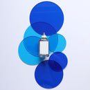 3 In 1 Beauty Shot Props Decorative Transparent Acrylic Board Cosmetic Shooting Ornaments Commercial Background(Orange )