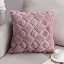 Double-Sided Plush Pillow Home Sofa Cushion Pillowcase, Size: 45x45cm Without Core(Pink Square)