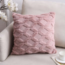 Double-Sided Plush Pillow Home Sofa Cushion Pillowcase, Size: 45x45cm Without Core(Pink Riling)