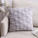 Double-Sided Plush Pillow Home Sofa Cushion Pillowcase, Size: 45x45cm Without Core(Gray Diamond)