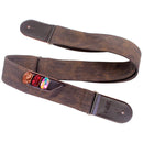 Leather Guitar Strap Retro Cowboy Electric Guitar Pick Strap(Brown)