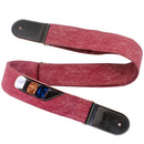 Leather Guitar Strap Retro Cowboy Electric Guitar Pick Strap(Red)