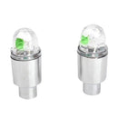 2 PCS Bike Supplies Neon Strobe LED Tire Valve Caps lights