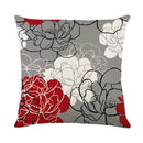 2 PCS Waterproof Antifouling & Oil Proof Pillowcase Living Room Home Printing Polyester Linen Sofa Cushion Without Pillow Core, Size: 45x45cm(SF001-8)
