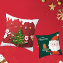 3 PCS Christmas Peach Skin Cartoon Sofa Pillowcase Without Pillow Core, Size: 45x45cm(TPR334-14)