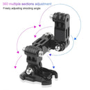 2 Set Cycling Helmet Adhesive Multi-Joint Arm Fixed Mount Set for DJI Osmo Action, GoPro HERO9 Black / HERO8 Black /7 /6 /5 /5 Session /4 Session /4 /3+ /3 /2 /1, Xiaoyi and Other Action Cameras Arm Holder