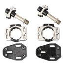 MEROCA Road Lock Shoes Card Three Pardin Bicycle Lollipops Self-Locking Pedal With Lock, Style: Steel Axis (Black)