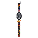 JNEW A380-86161 Children Cartoon 3D Space Planet Multifunctional Waterproof Sports LED Electronic Watch(Black)