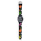 JNEW A380-20090-5 Children Cartoon Dinosaur Rhino Waterproof Time Recognition Colorful Backlight LED Electronic Watch(Black)