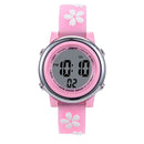 JNEW A380-86195 Children Cartoon Cherry Blossom Waterproof Time Recognition Colorful LED Electronic Watch(Pink)