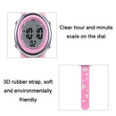 JNEW A380-86195 Children Cartoon Cherry Blossom Waterproof Time Recognition Colorful LED Electronic Watch(White)