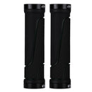 2 Pairs BG-0404 Bicycle Rubber Handle Cover The Mountain Bike Bilateral Lock Dead Anti-Slip Handle Cover(Black)
