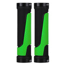 2 Pairs BG-0404 Bicycle Rubber Handle Cover The Mountain Bike Bilateral Lock Dead Anti-Slip Handle Cover(Green)