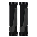 2 Pairs BG-0404 Bicycle Rubber Handle Cover The Mountain Bike Bilateral Lock Dead Anti-Slip Handle Cover(Grey)