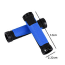 2 Pairs BG-0404 Bicycle Rubber Handle Cover The Mountain Bike Bilateral Lock Dead Anti-Slip Handle Cover(Black)