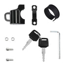 2 PCS Electric Car Helmet Lock Anti-Theft Fixed Multi-Function Lock Bicycle Handle Fixed Helmet Anti-Theft Lock Helmet Lock + Reminder Rope